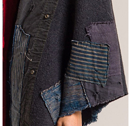 Greg-Lauren-_-Detail-of-Striped-Blanket-Wrap-in-Red_Black