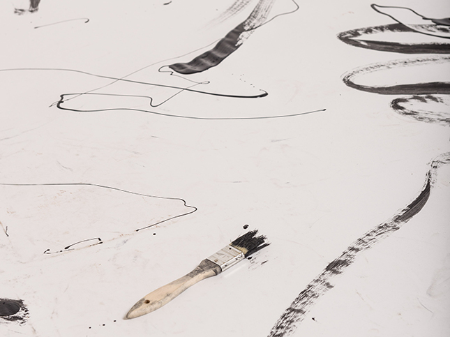 Trippen Rundholz Black Label ss18 Cy Twombly in Fashion Paint Art