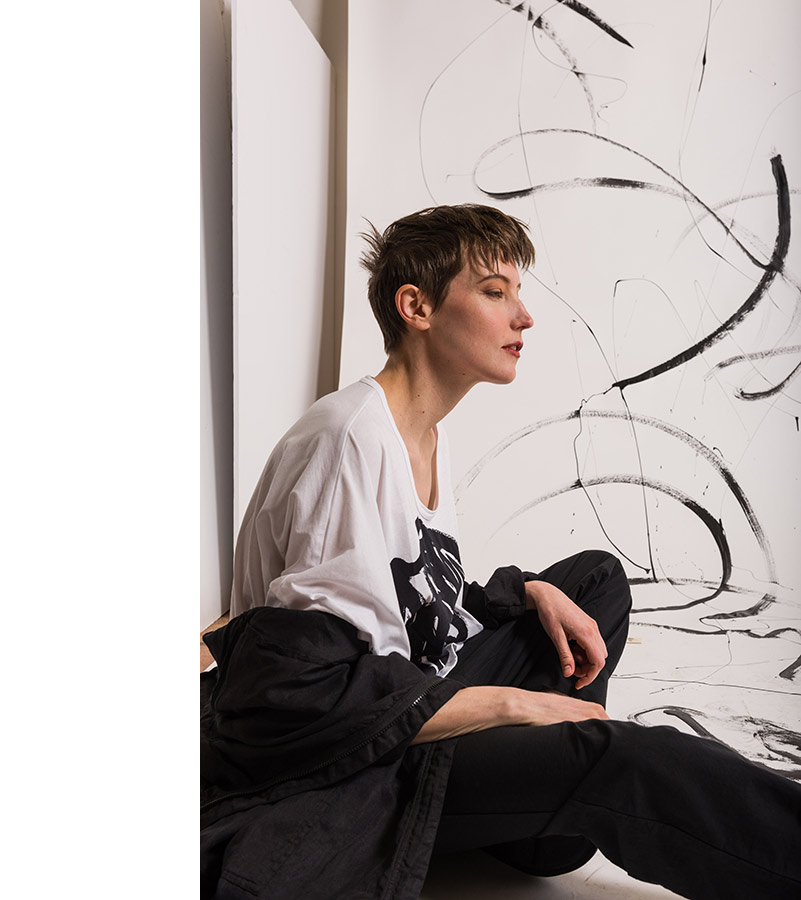 Rundholz Black Label ss18 Cy Twombly in Fashion Paint Art