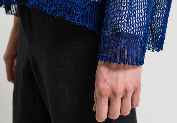 boboutic knitwear sweater spring summer 2018 endless line of yarn