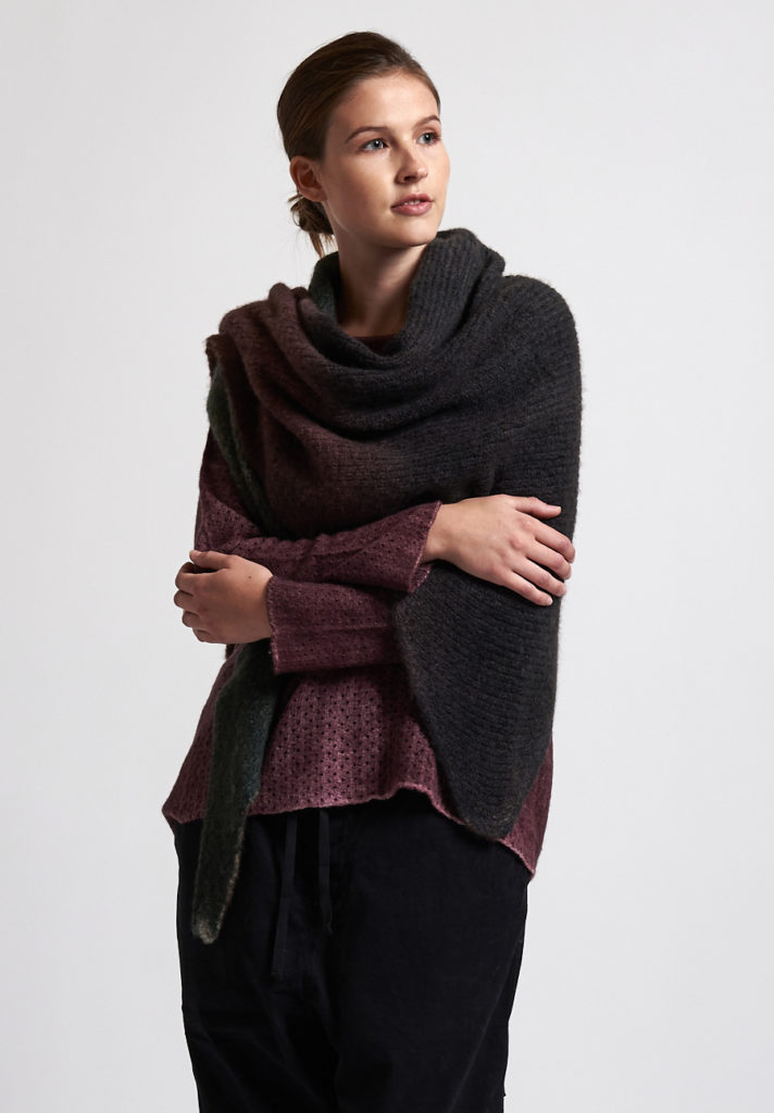 f cashmere Ombre Scarf in Brown