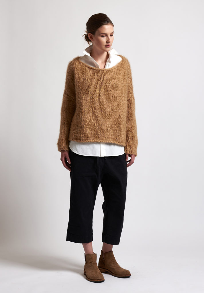 f cashmere Loose Knit Sweater in Natural