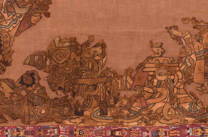 Painted Poncho Paracas Necropolis, Intermedio Temprano 2-3 (c. 100 AD – 300 AD)