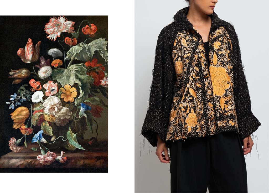 By Walid and Rachel Ruysch Still Life Painting