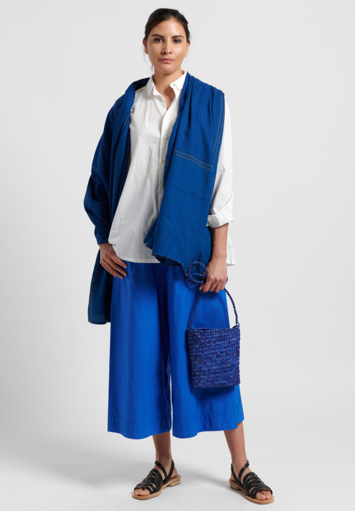 toogood, Cotton Poplin Boxer Trousers in Cobalt