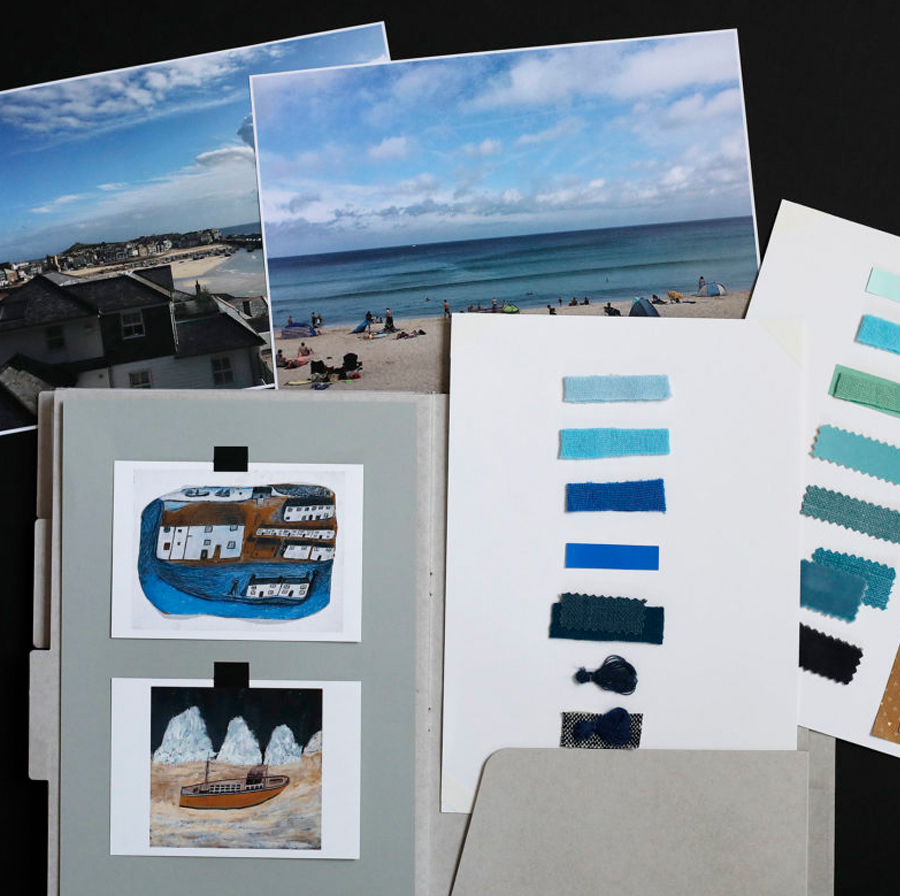 Todd & Duncan Blue Cashmere Color Card