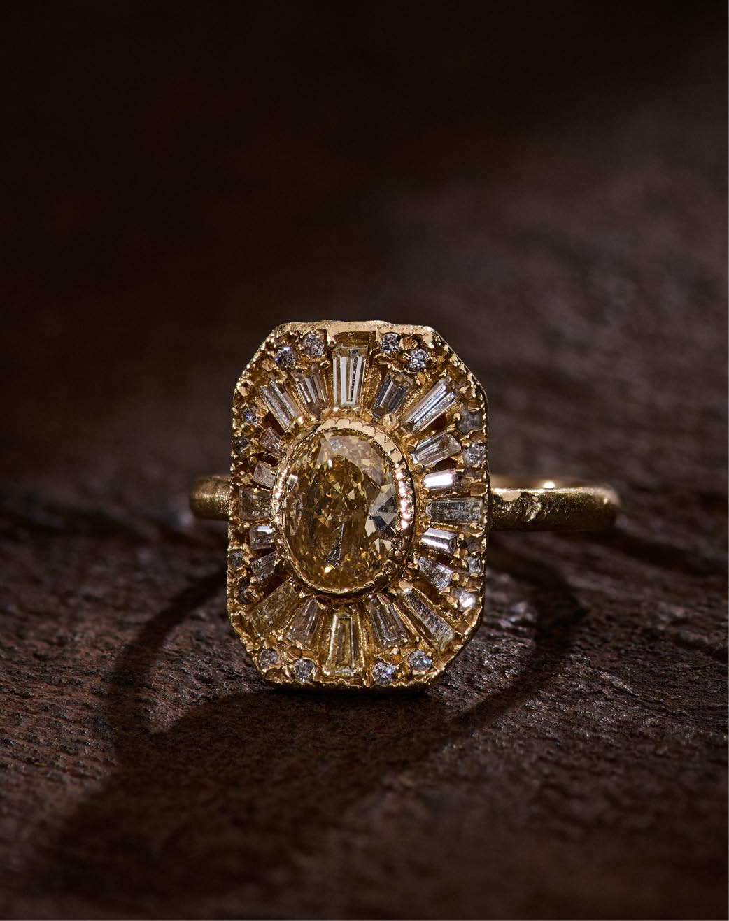 Ellis Mhairi Cameron One-of-a-kind 14K Diamond Legacy Cocktail Ring