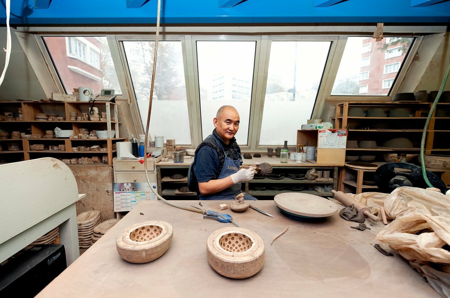 Artisan Working in Astier de Villatte Workshop