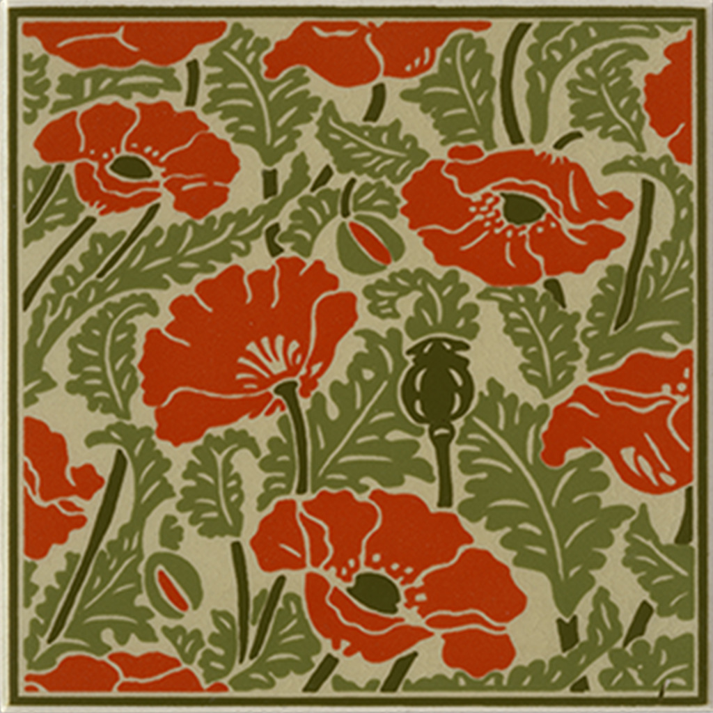 Kennet and Jacqueline Besheer Tile Design Inspired by Arts & Crafts Movement