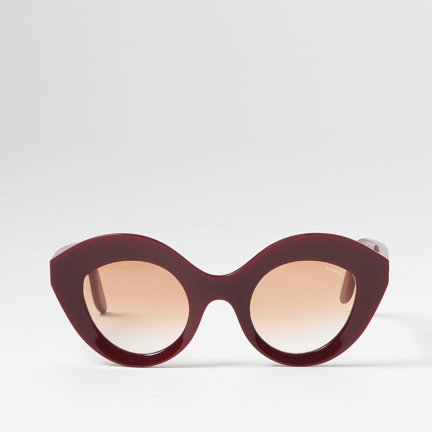 Lapima Nina Sunglasses in Red Golden Urucum, Handmade Brazilian Eyewear