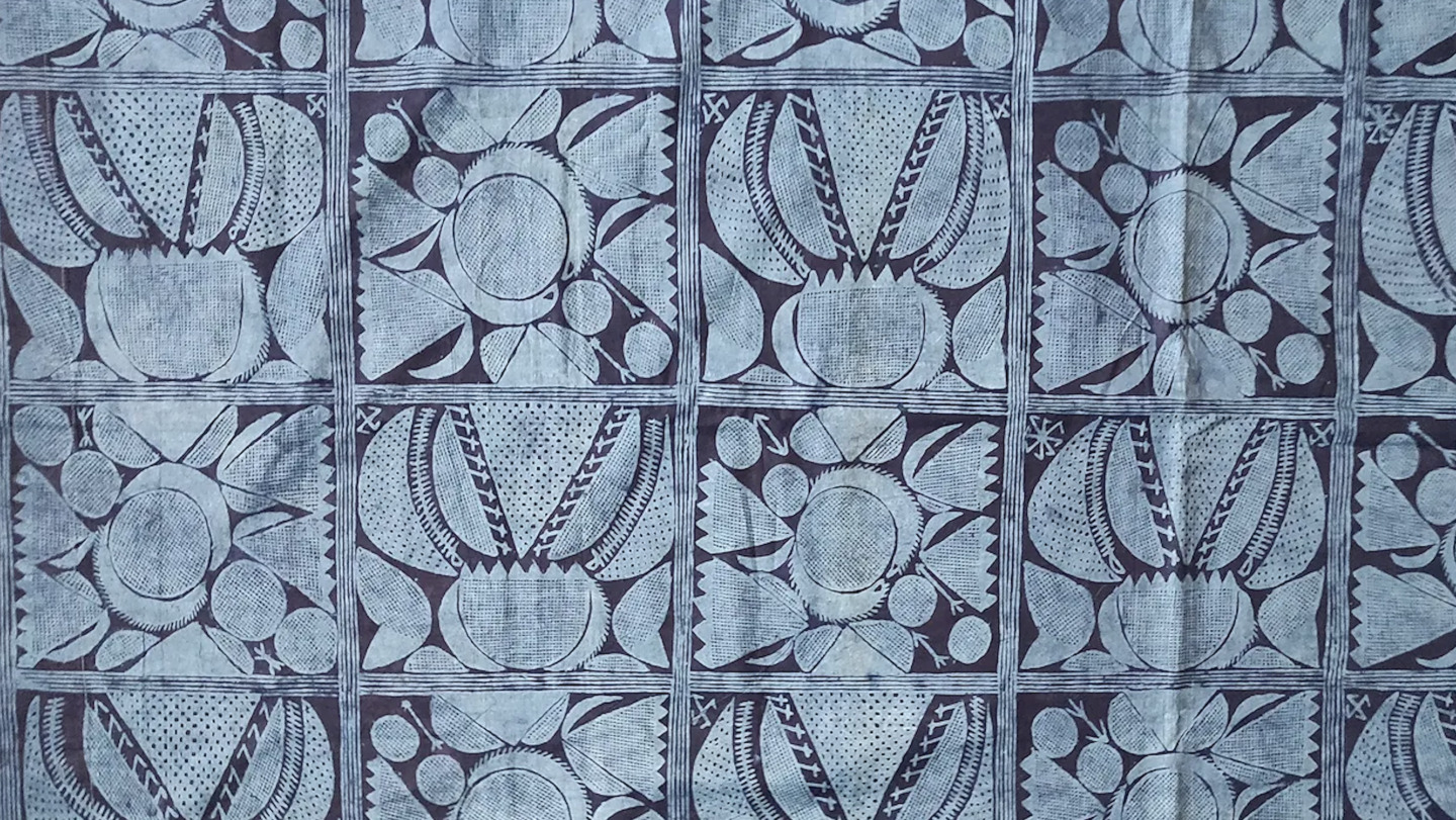 Resist-Dyed Yoruba Adire Textile