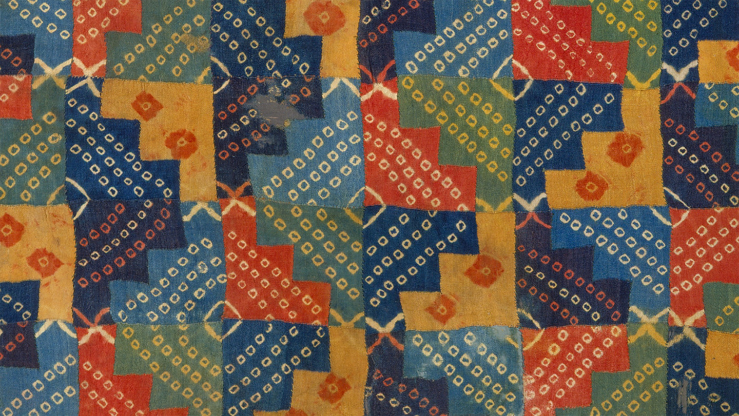 Resist-Dyed Peruvian Amarra Textile