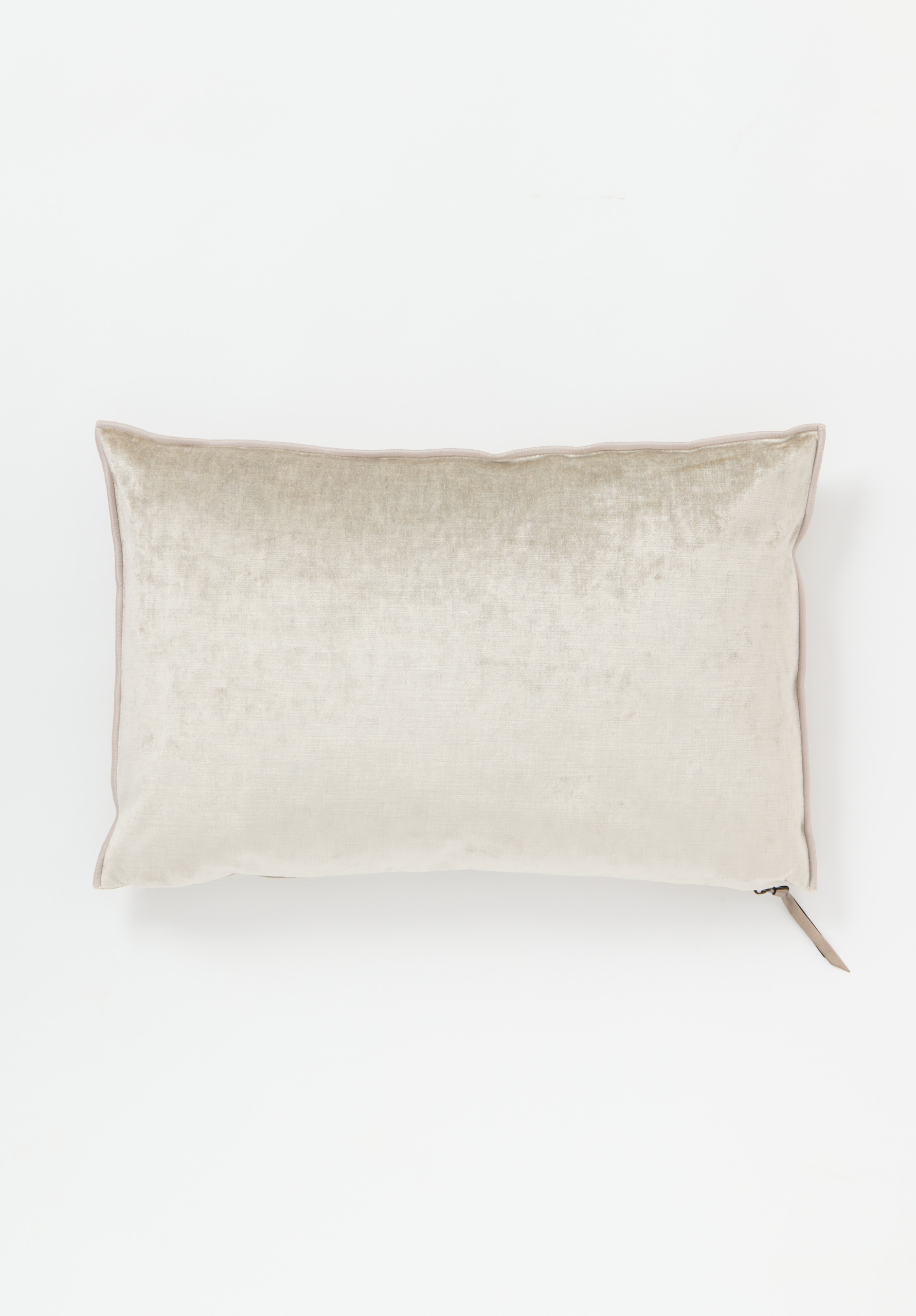 Maison de Vacances Royal Velvet Pillow in Ciment White, Parisian home decor
