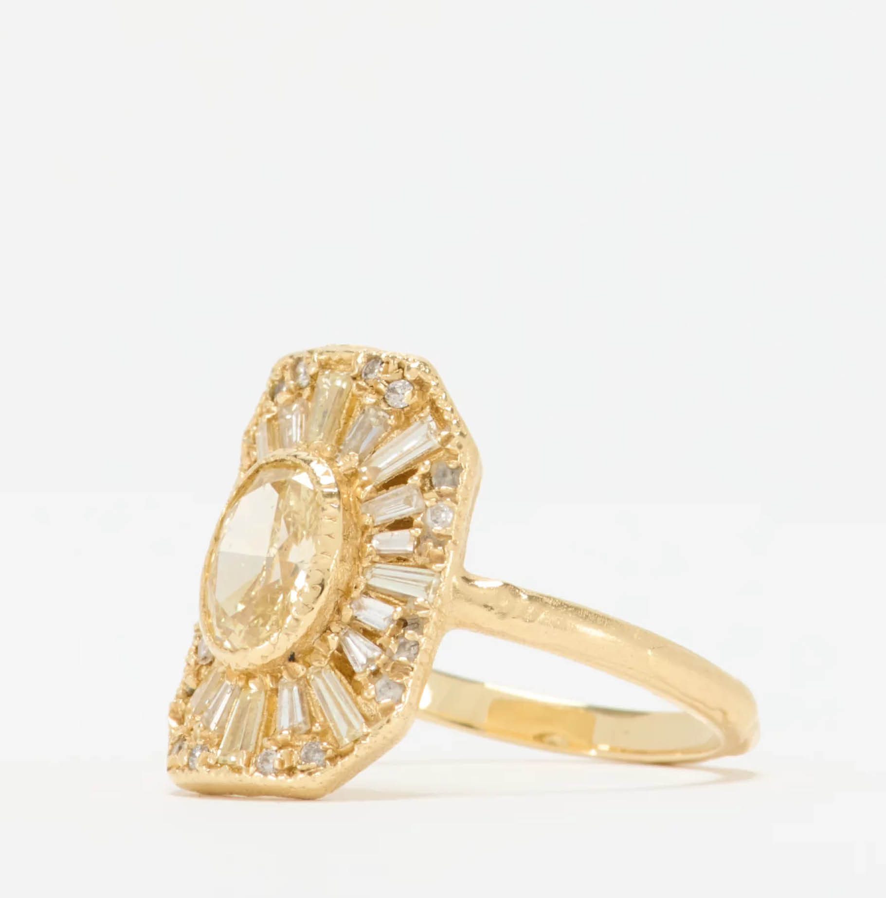 Ellis Mhairi Cameron One-of-a-kind 14K Diamond Legacy Cocktail Ring