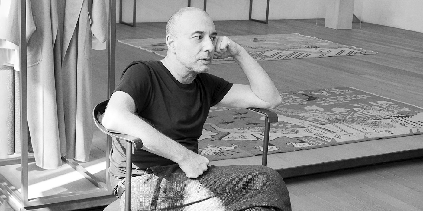 Dušan Paunovic in his Milan Showroom