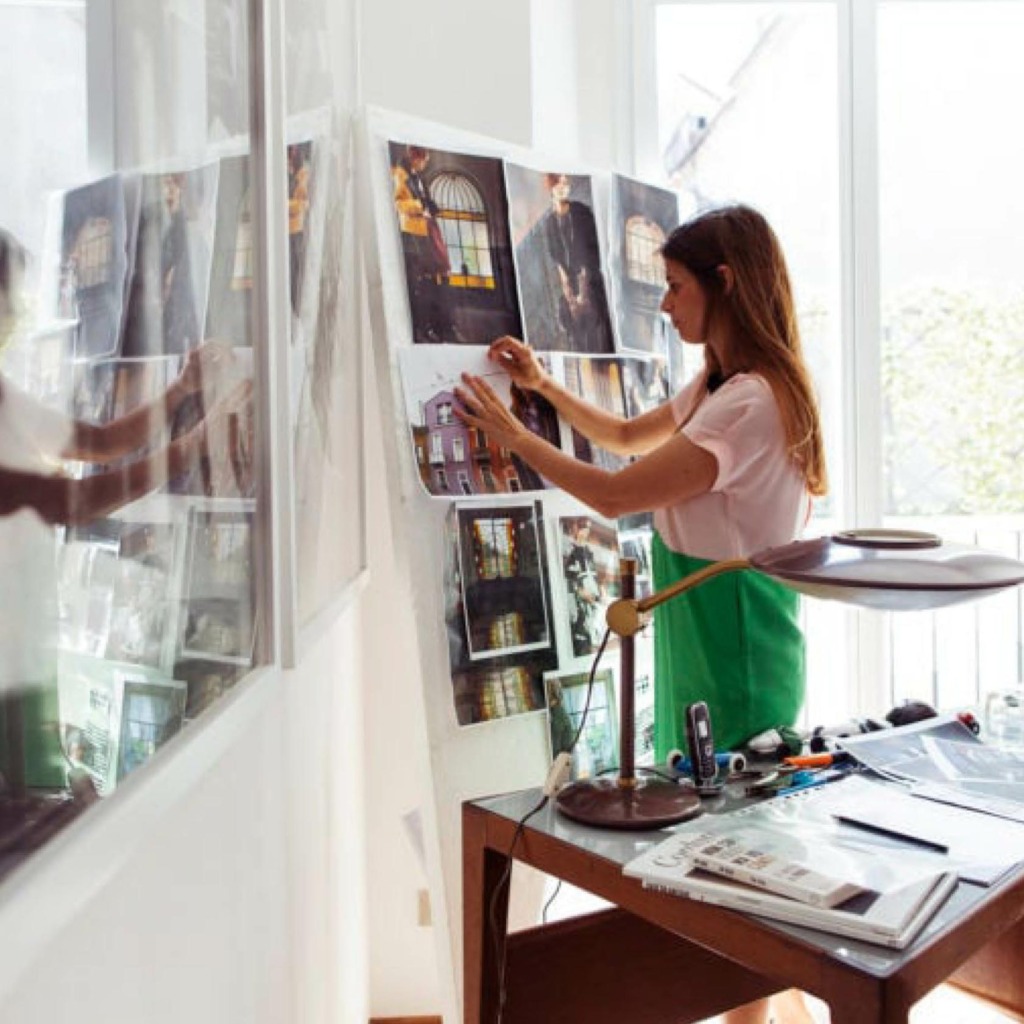 Carolina Castiglioni, designer of Plan C, plans a creative mood board